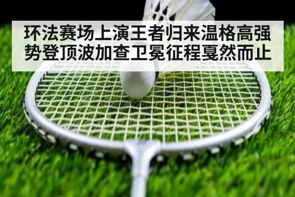 环法赛场上演王者归来温格高强势登顶波加查卫冕征程戛然而止